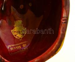 Zsolnay eozin mázas pulyka, jelzett, hibátlan, m: 10 cm