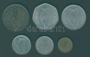 Írország 1942-93. 6db klf fémpénz T:2,2/3