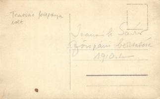 1910 Temesvár, Timisoara; Joanovich Sándor főispáni beiktatása ötfogatú lovas hintóval, bőr nagykere...