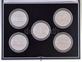 Omán 1995. 12db érme a Kastélyok és erődök sorozatból, benne: 1995. 1R Ag "Al-Hazm" + 1R A...