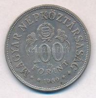 1969. 100Ft Ag "Tanácsköztársaság" T:2 kis patina
Adamo EM35