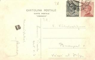 ~1910 Mali Losinj, Lussinpiccolo; árusok a kikötőben, cserkész (?) / vendor at the port, scout (?), ...