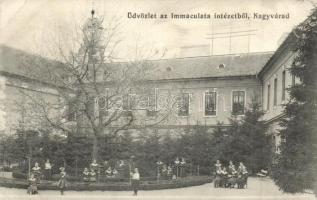 Nagyvárad, Oradea; Immaculata intézet / girl school (Rb)