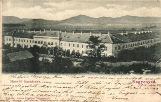 Nagyenyed, Aiud; Honvéd kaszárnya, laktanya. Winkler János kiadása / military barracks (EK)