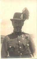 Magyar csendőr kakastollas kalapban / Hungarian gendarme in cock-feathered hat. photo