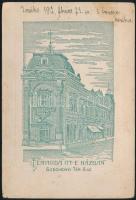 1912 Győr, Baba műtermi fotója, keményhátú fotó Gevay Béla műterméből, hátoldalon a műterem képével,...