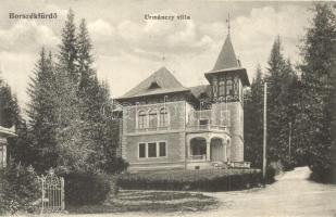 Borszékfürdő, Borsec; Urmánczy villa / villa