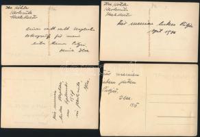 1935-1937 "Ilse" - mozgásművészet, 4 db fotó, aláírt, egyik vágott, 14x9 cm