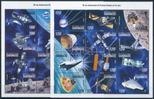 30 éve járt az első ember a Holdon kisívsor + blokksor First man on the moon mini sheet set + blocks...
