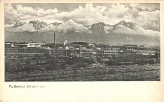 Mateóc, Matheócz, Matejovce; látkép gyárral / panorama view with factory