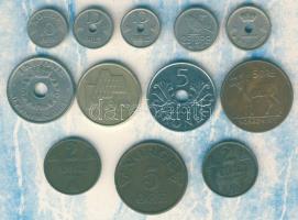 Norvégia 1925-2002. 12db klf fémpénz T:2,3