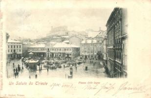 Trieste, Piazza delle legna / square, market