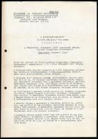 Kass János (1927-2010) grafikusművész aláírása az általa tervezett bélyeg kibocsájtásáról szóló okmá...