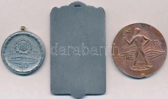 1963. "1962 - 50 év / 1963. Felszabadulási Kupa" ezüstözött fém díjérem, szalag nélkül + D...