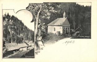 Liesing, Kapelle, Wirtshaus Löffelmacher / chapel, guest house. Art Nouveau