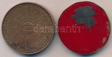 2000. "MÉE köszönti az Államalapítás ezredik évfordulóját" Br naptárérem (42,5mm) + DN &qu...
