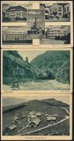 5 db képeslap a második világháború idejéből, közte 3 kárpátaljai városképes lap (Ungvár, Nagyberezn...