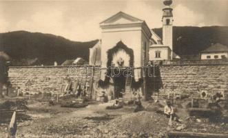 Hősök temetője Folgariaban. Hadifénykép kiállítás, Fladung Othmár főhadnagy felvétele / WWI Heroes' cemetery in Folgaria (Südtirol). Hungarian Military Photo Exhebition, K.u.K. military lieutenant's photo