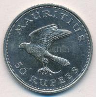 Mauritius 1975. 50R Ag "Mauritiusi vércse" T:1- Mauritius 1975 50 Rupees Ag "Mauritius Kestrel" C:AU Krause KM#41