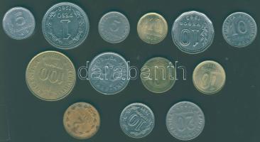 Argentína 1945-1992. 13db klf fémpénz T:2,3