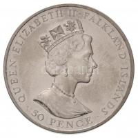Falkland-szigetek 1997. 50p Cu-Ni "Dolmányos albatrosz" T:1
Falkland Islands 1997. 50 Pen...