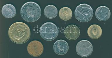 Argentína 1945-1992. 13db klf fémpénz T:2,3
