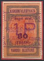 1932 Kiskunfélegyháza R.T.V. 58 sz. füzetbélyeg (5.000)