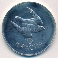 Zambia 1979. 10K Ag "Taita-sólyom" T:1- Zambia 1979. 10 Kwacha Ag "Taita Falcon" C:AU Krause KM#19