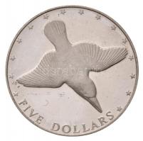 Cook-szigetek 1976. 5$ Ag "Jégmadár" T:1(PP)
Cook Islands 1976. 5 Dollars Ag "Mangar...