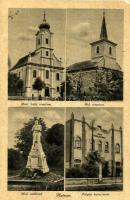 Hatvan, Római katolikus és református templom, Hősi emlékmű, polgári leányiskola (EK)