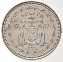 Belize 1975. 5$ Cu-Ni "Szivárványcsűrű tukán" T:1 ujjlenyomat Belize 1975. 5 Dollars Cu-Ni "Keel-billed toucan" C:UNC fingerprint Krause KM#44