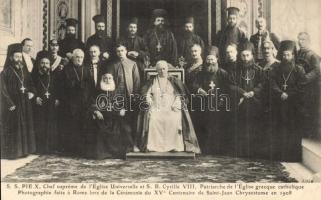 1908 Pope Pius X, Cyril VIII Geha; Ceremony of the XV Centenary of Saint-Jean-Chrysostome