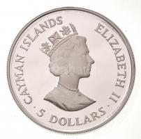 Kajmán-szigetek 1987. 5$ Ag "Kubai amazon" T:PP
Cayman Islands 1987. 5 Dollars Ag "C...