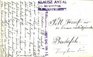 1949 Pilisszentkereszt, látkép. Klausz Antal kocsmáros photo