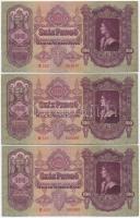 1930. 100P (3x) sorszámkövetők T:I- Adamo P17