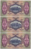 1930. 100P (3x) sorszámkövetők, csillagos sorozatszámmal T:II