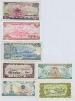 Vietnam 1976-1991. 7db-os vegyes bankjegy tétel T:II,III
Vietnam 1976-1991. 7pcs of diff banknotes ...