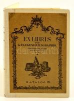 Kellner, Stefan.: Ex libris und Gelegenheitsgraphik. Katalog III. Budapest 1921. 226p + 18 p. Késővvi félvászon kötésben.