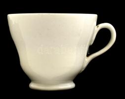 Láng M Budapest porcelán kávés csésze, matricás, jelzett, hibátlan, d: 7 cm