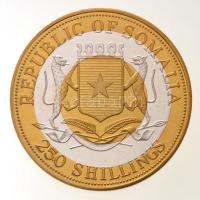 Szomália 1998. 250Sh sárgaréz-Cu-Ni bimetál "Sárganyakú frankolin" multicolor T:1- 
Somal...