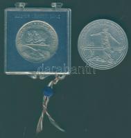 1980. 100Ft "Szovjet-magyar közös űrrepülés" T:BU Eredeti MNB plombázott tokban! + 1982. 100Ft "Labdarúgó VB" T:BU