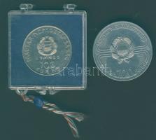 1980. 100Ft "Szovjet-magyar közös űrrepülés" T:BU Eredeti MNB plombázott tokban! + 1982. 1...