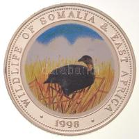 Szomália 1998. 250Sh Ag "Sárganyakú frankolin" multicolor T:PP fo.  Somalia 1998. 250 Shillings Ag "Yellow-necked Spurfowl" multicolor C:PP spotted Krause KM#64