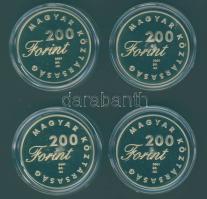 2001. 200Ft 4 klf db "János Vitéz, Pál utcai fiúk, Toldi, Lúdas Matyi" sor T:PP