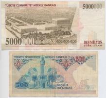 Törökország 1970-1997. 500L-5.000.000L (4xklf) T:III
Turkey 1970-1997. 500 Lira - 5.000.000 Lira (4...