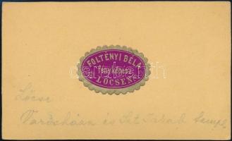 cca 1870 Lőcse, Foltényi Béla fényképész cimkével jelzett fénnyomata 9x11 cm