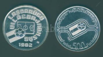 1981. 500Ft Ag + 500Ft Ag "Labdarúgó VB" pár T:BU Eredeti tokban!