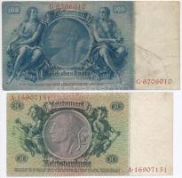 Németország / Weimari Köztársaság 1929. 10M + 20M + Német Harmadik Birodalom 1933. 50M + 1935. 100M ...