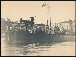 cca 1916 2 db olasz hadihajót ábrázoló fotó. Indomito, ID / Two Italian warship photos  24x18 cm