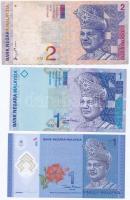 Malajzia 1996-1999. 2R + 1998- 1R + 2012. 1R T:III,I Malaysia 1996-1999. 2 Ringgit + 1998- 1 Ringgit + 2012. 1 Ringgit C:F,UNC